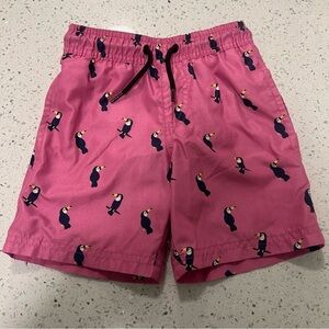 20% off $40+! RIPZONE Toddler Pink Toucan Print Swim Shorts Size XS (2-3)